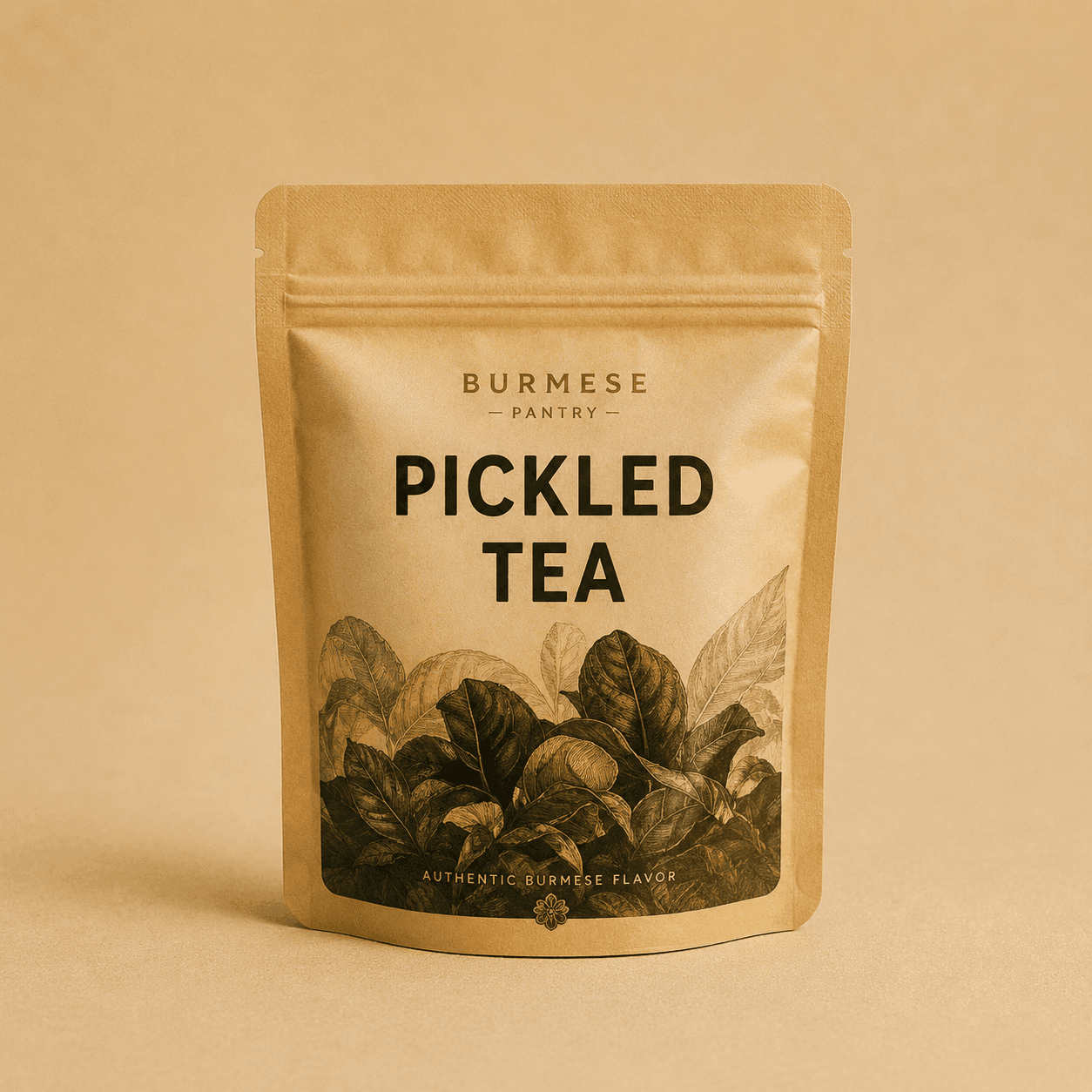 Saw Mo Pickled Tea Leaf package